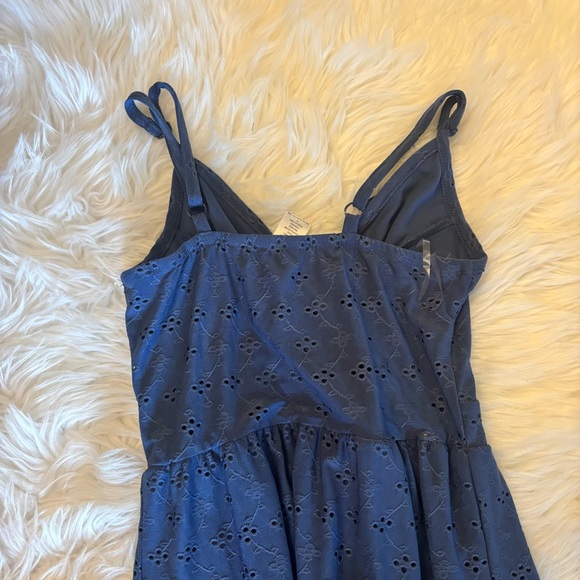 Blue Ruffle Dress - Picture 2 of 3